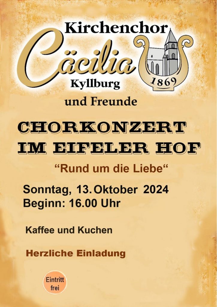 Chorkonzert „Rund um die Liebe“